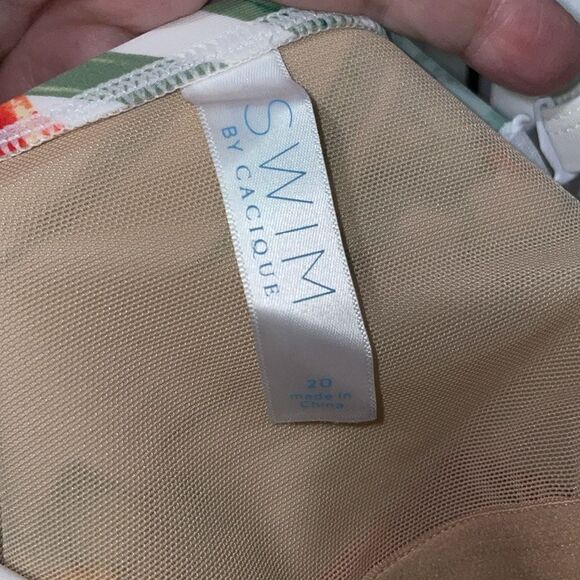 Lane Bryant swim by Cacique 2 piece bathing suit size 20 - Picture 7 of 9